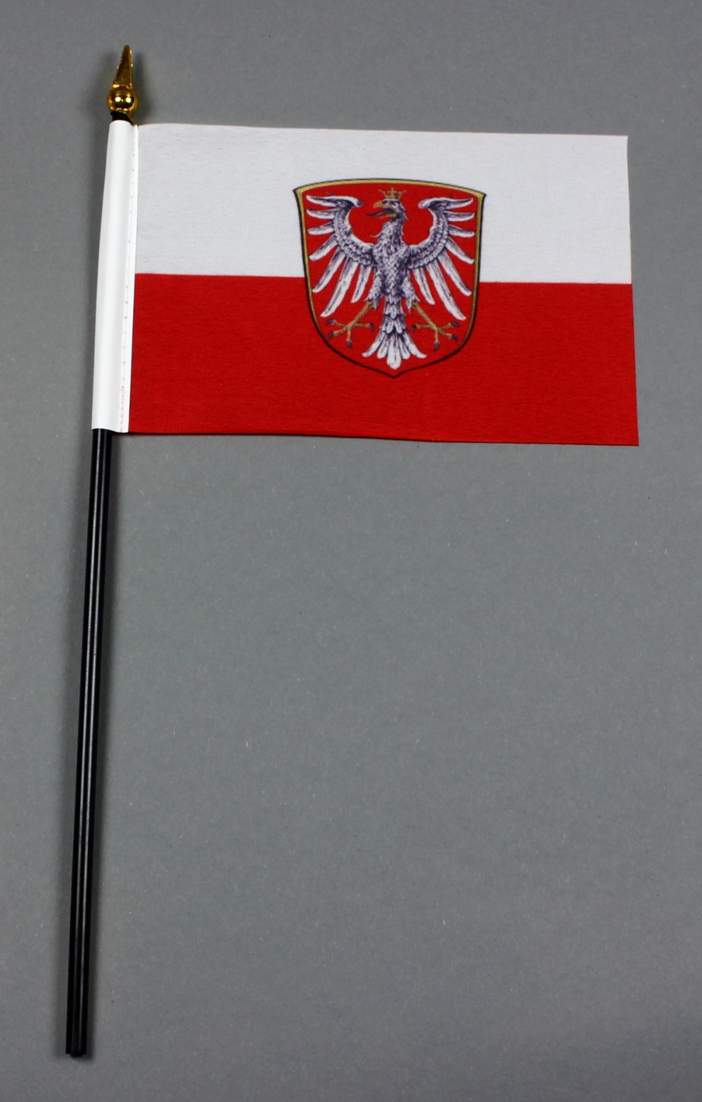 U24 Tischfahne Rosa - 10x15cm Mit Schwarzem Kunststoffsockel