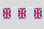 fk-gb Großbritannien Flaggenkette 6 Meter / 8 Flagge Fahne
