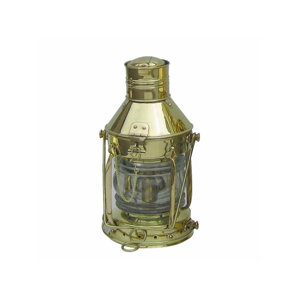 Ankerlampe-32cm-Petroleum Ankerlampe Schiffslampe 32cm Messing Petroleumbrenner
