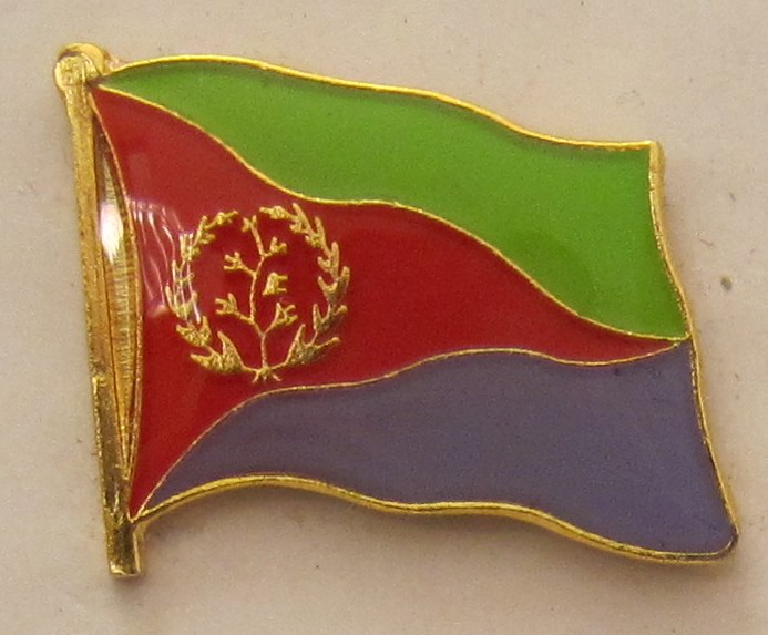 pin_flagge_eritrea Eritrea Pin Anstecker Flagge Fahne Nationalflagge