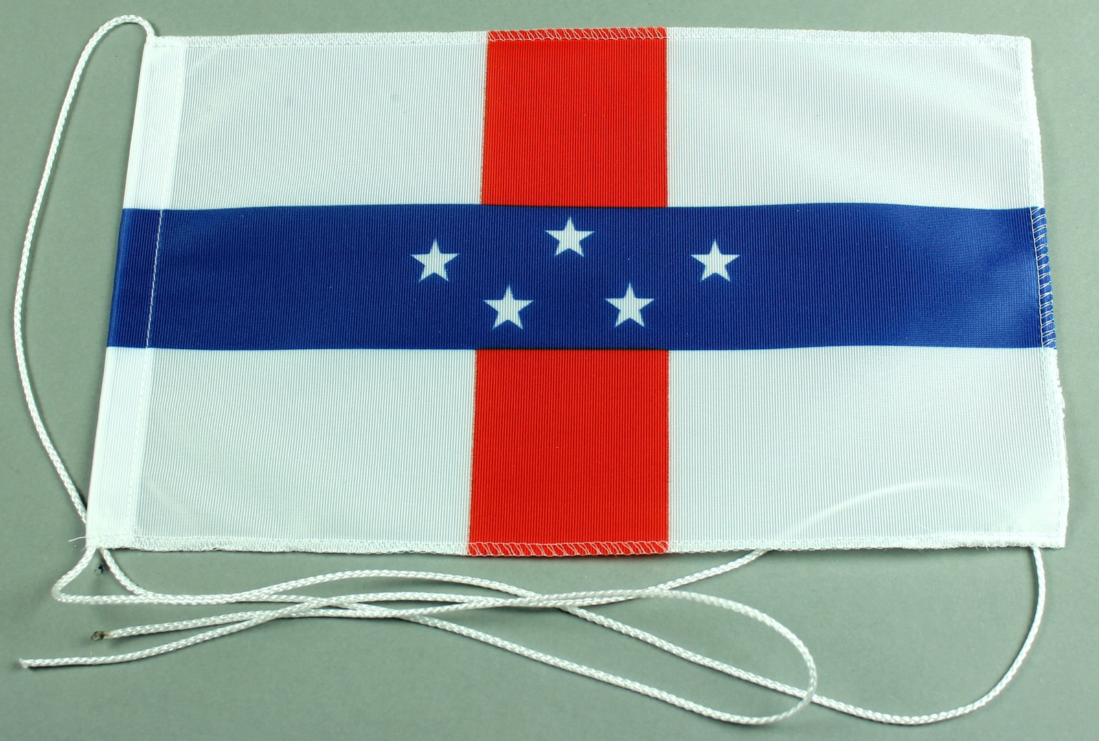 Tischflagge Niederländisch Antillen 25x15 cm optional mit Holz- oder Chromständer Tischfahne Tischfä