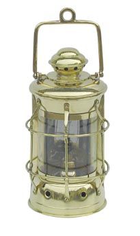 Nelson-Lampe-Petroleum Nelson-Lampe Schiffslampe 28cm Petroleum Messing Nelsonlampe