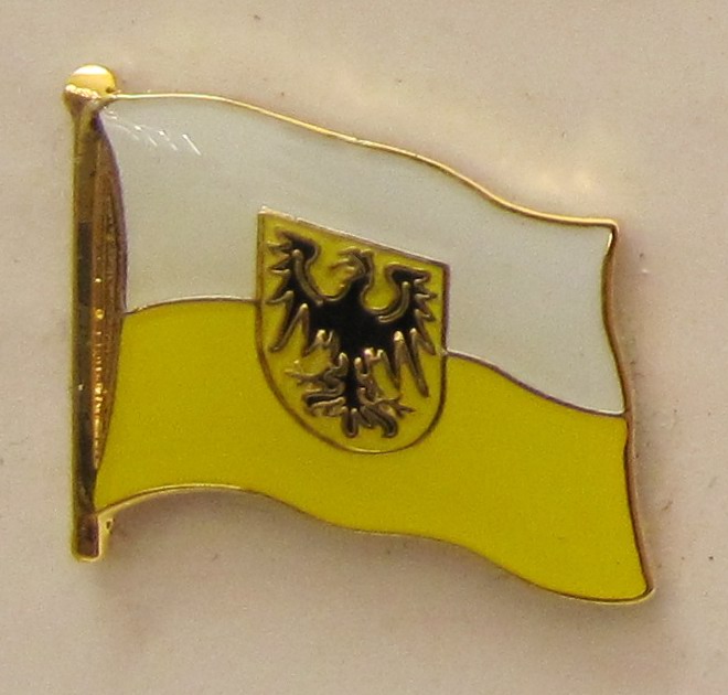 Pin Anstecker Flagge Fahne Nieder Schlesien Niederschlesien