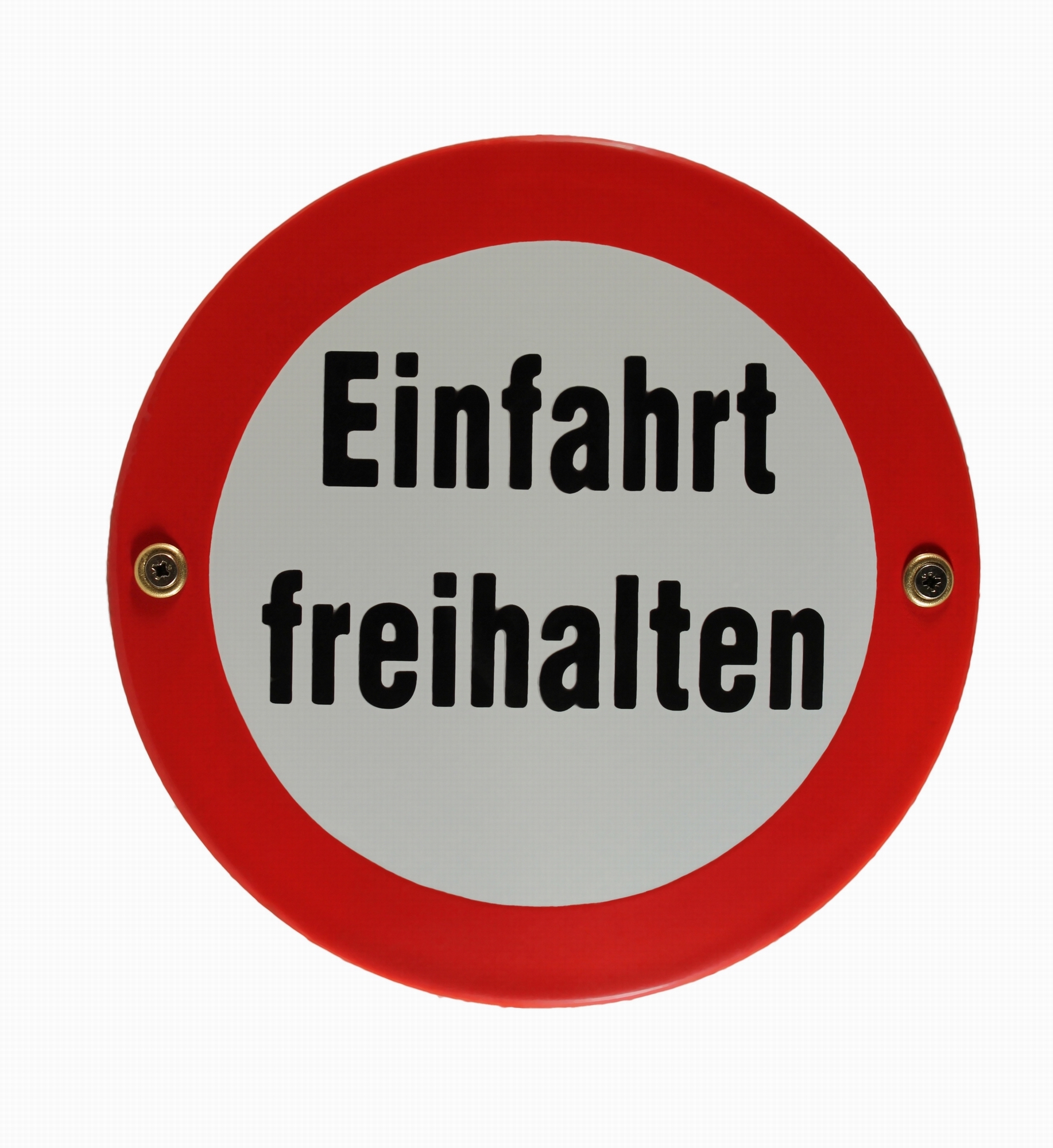 Emaille Schild Einfahrt freihalten Emaileschild Verkehrsschild Verkehrszeichen Emailleschild Verbots
