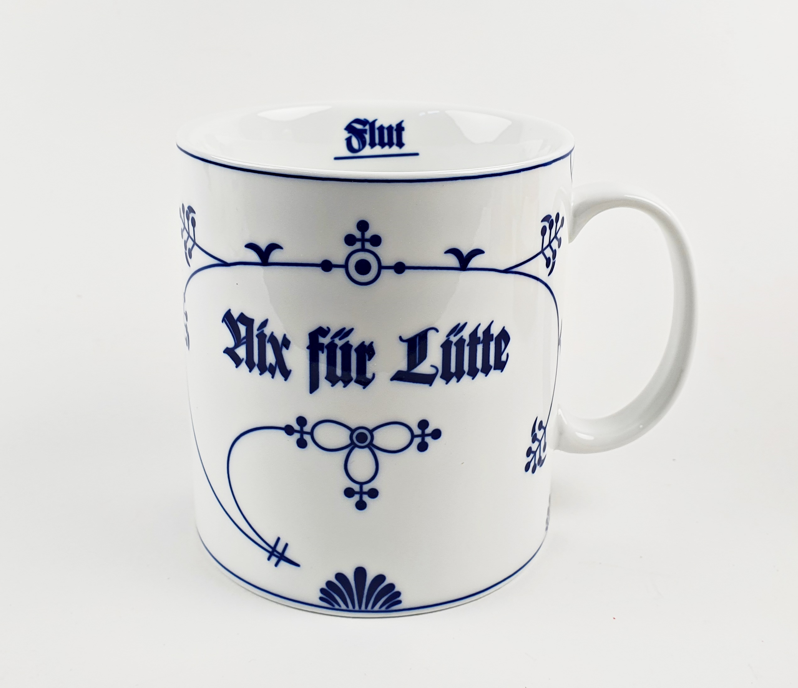 Becher-nix-fuer-luette Jumbobecher Nix für Lütte Becher Indisch Blau groß Ebbe Flut Kaffeebecher