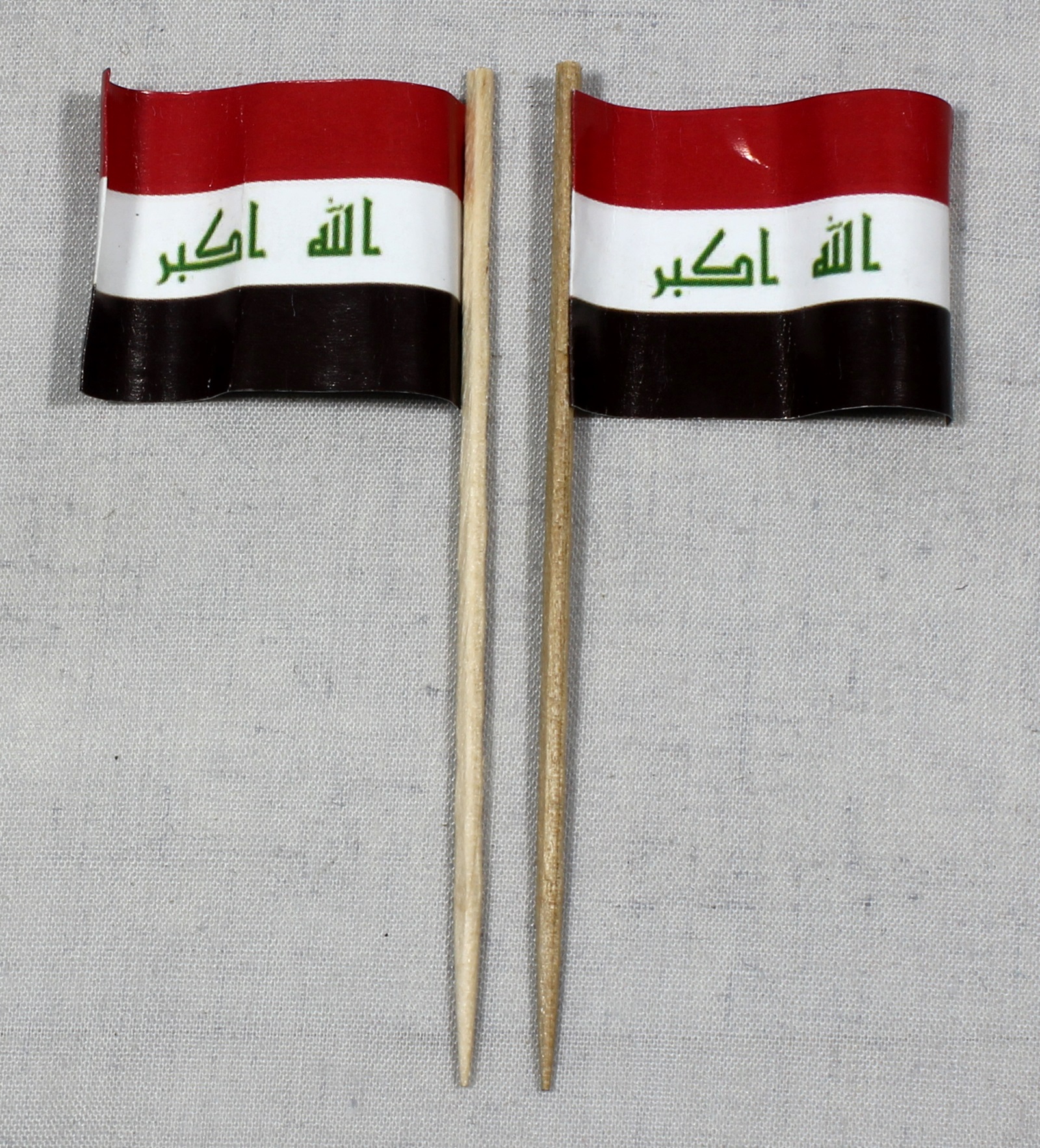 Party-Picker Flagge Irak Papierfähnchen in Spitzenqualität 50 Stück Beutel