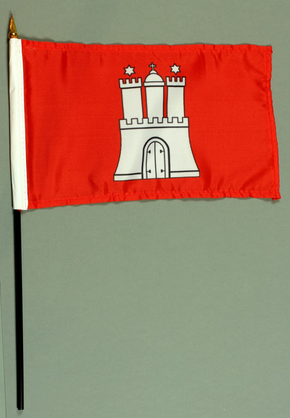 tischfahne-hamburg-15x25cm Tischflagge Hamburg 15x25 cm BASIC optional mit Tischflaggenständer