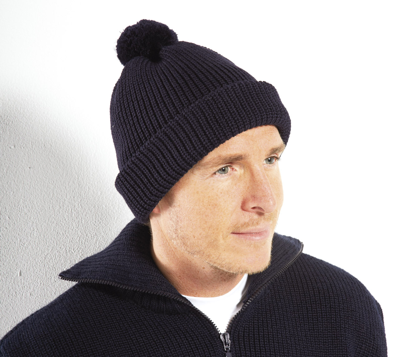 1079_16_20132 Pudelmütze 100% Polyacryl dunkelblau