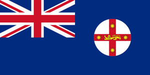 Flagge Fahne : New South Wales Nationalflagge Nationalfahne