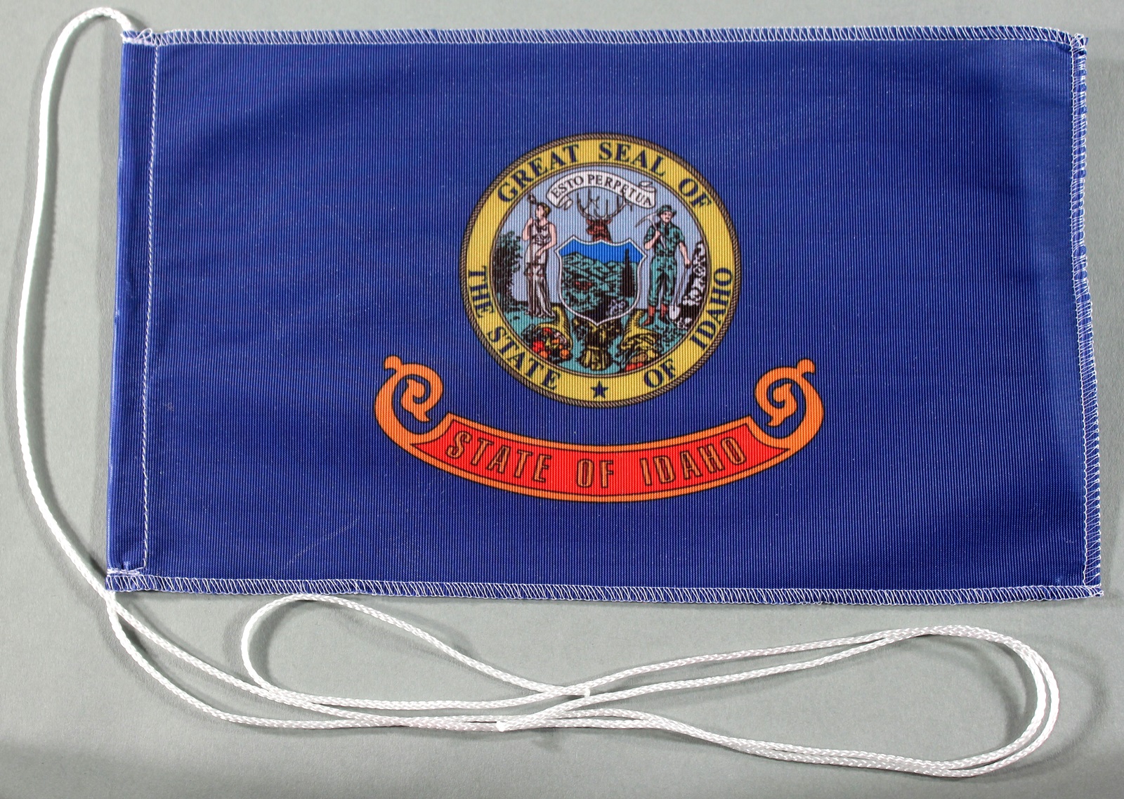 Tischflagge Idaho USA Bundesstaat US State 25x15 cm optional mit Holz- oder Chromständer Tischfahne