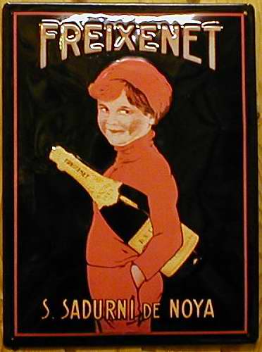 430551 Blechschild Freixenet nostalgisches Schild Kneipenschild