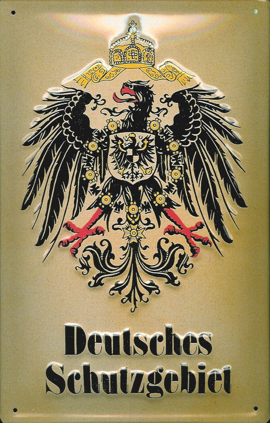 Blechschild Nostalgieschild Deutsches Schutzgebiet Adler Wappen