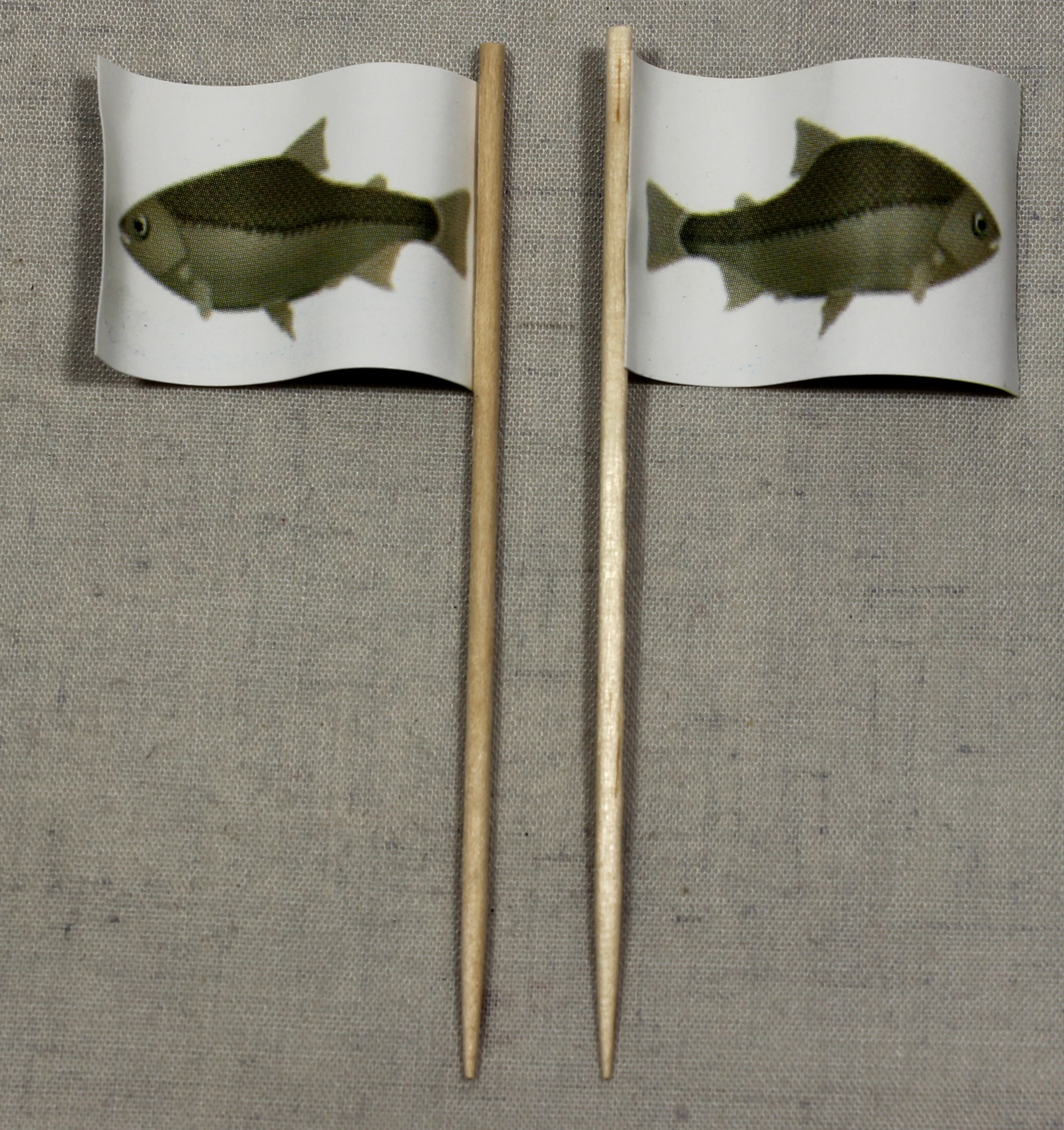 deko-picker-fisch Party-Picker Flagge Fisch Papierfähnchen in Spitzenqualität 50 Stück Beutel