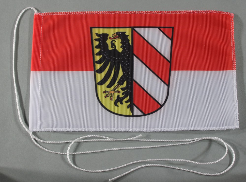 Tischflagge Nürnberg Stadtflagge 25x15 cm optional mit Holz- oder Chromständer Tischfahne Tischfähnc