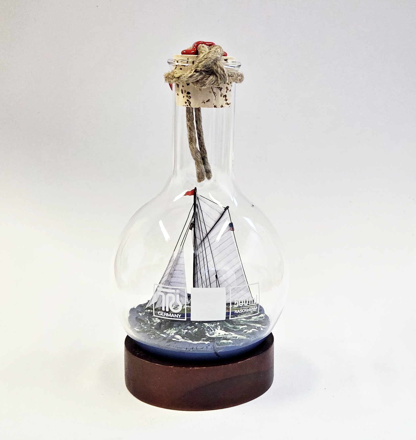 Enterprise USA 0,5 Liter Buddelschiff Stehkolben Flaschenschiff