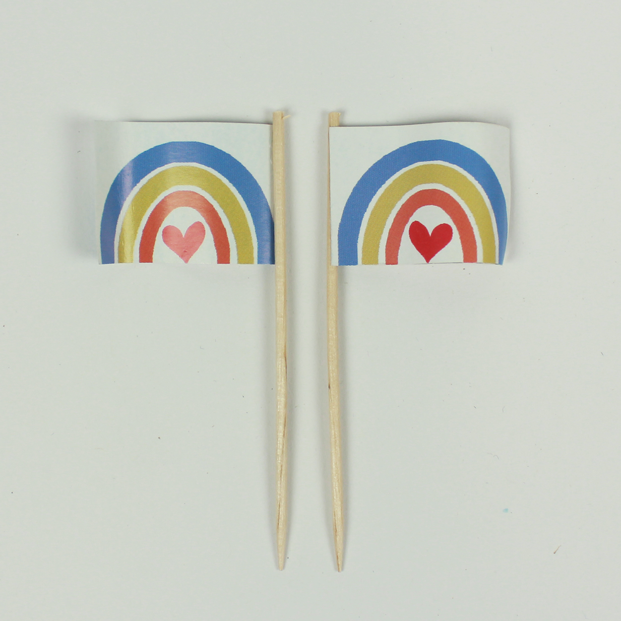 Regenbogen-bunt Party Picker Regenbogen blau gelb rot Herz