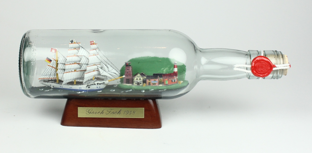 Buddelschiff Gorch Fock mit Landschaft 500ml Buddelschiff Gorch Fock mit Landschaft 500ml