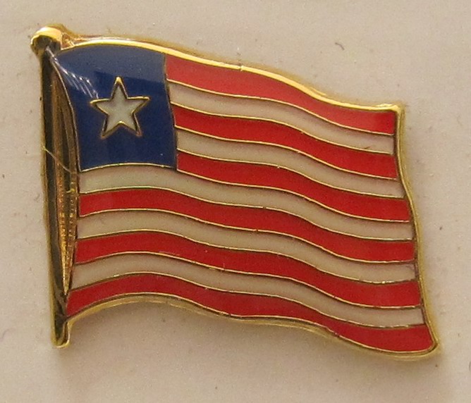 Liberia Pin Anstecker Flagge Fahne Nationalflagge