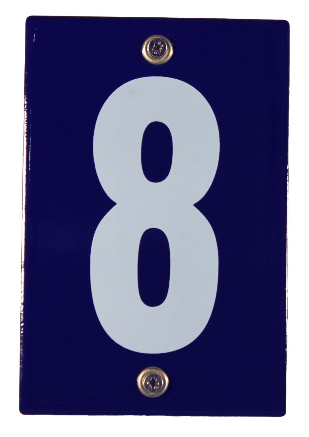 Hausnummernschild 8 Emaille Hausnummer Schild 12x8 cm Haus Nummer Zahl Ziffer Metallschild