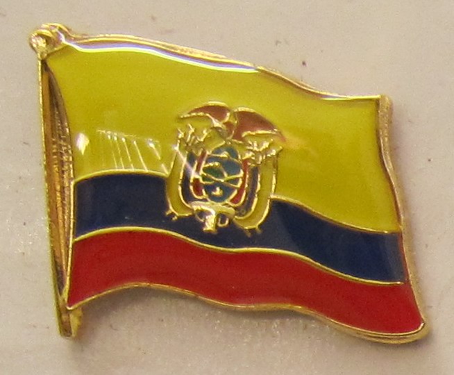 pin_flagge_ecuador Ecuador Pin Anstecker Flagge Fahne Nationalflagge