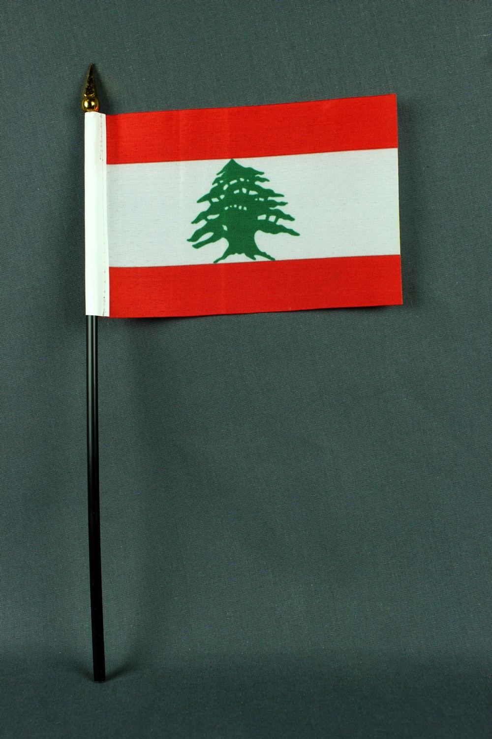 Kleine Tischflagge Libanon 10x15 cm optional mit Tischfähnchenständer