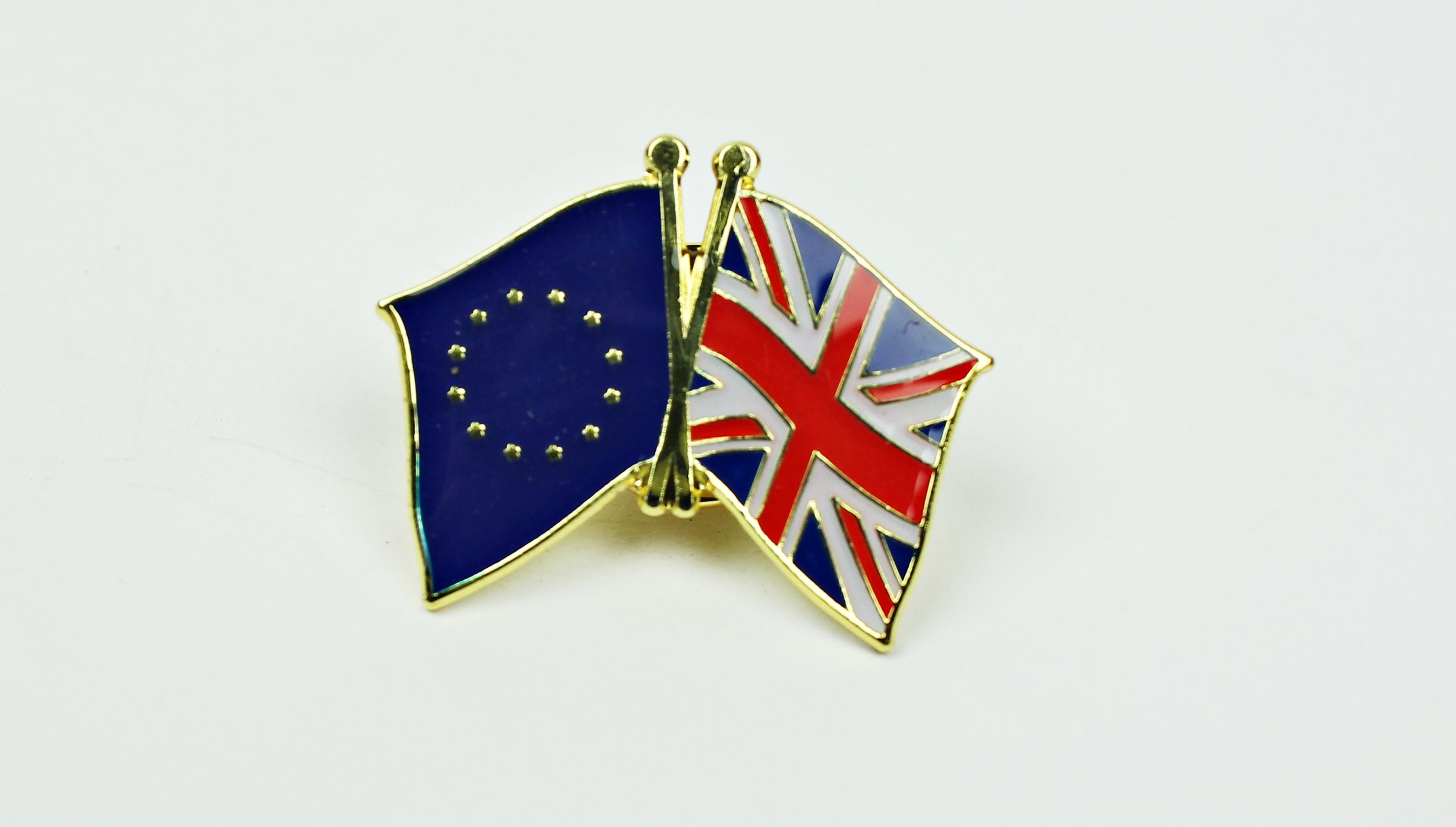 Pin-EU-GB Europa / Großbritannien Freundschafts Pin Anstecker Flagge Fahne Doppelflagge