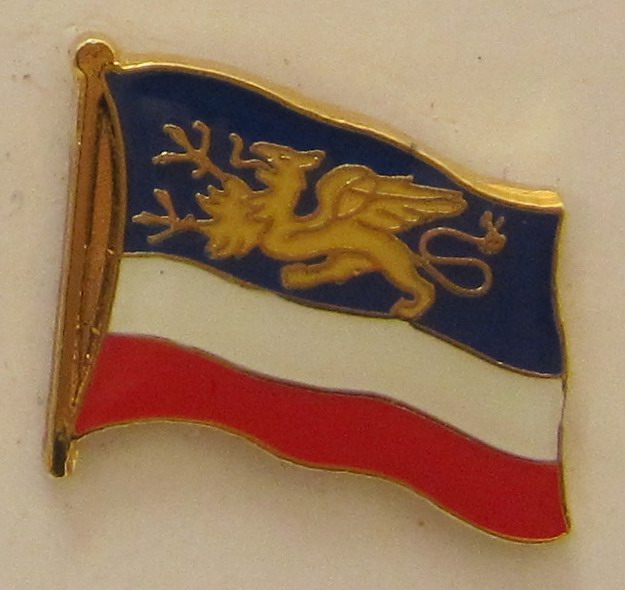 Pin Anstecker Flagge Fahne Rostock Stadtflagge