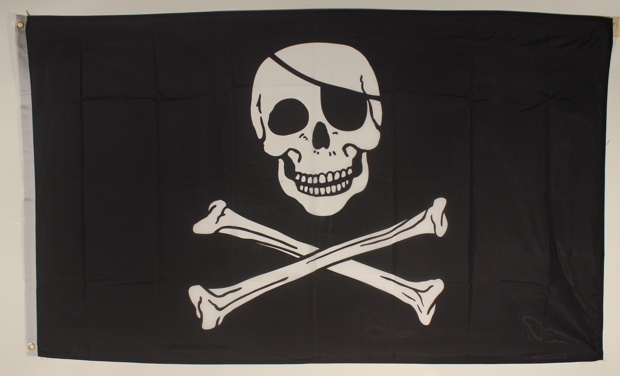 flagge-pirat-augenklappe Pirat Flagge Großformat 250 x 150 cm wetterfest