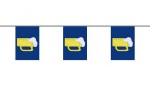 Bier Flaggenkette 6 Meter / 8 Flagge Fahne