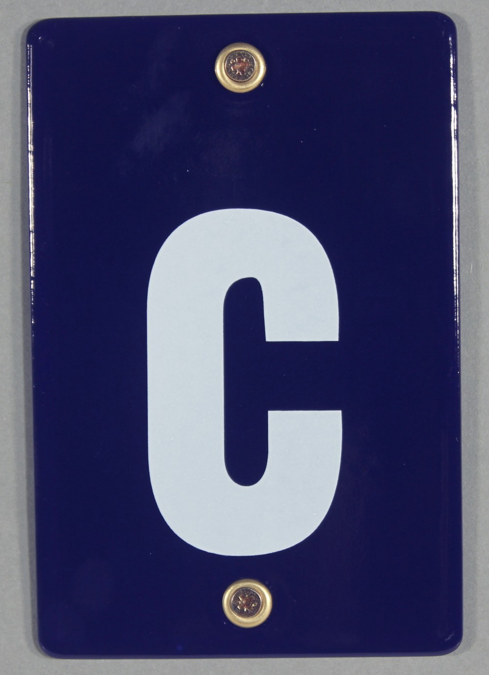 Hausnummernschild c Emaille Hausnummer Schild 12x8 cm Haus Nummer Zahl Ziffer Metallschild
