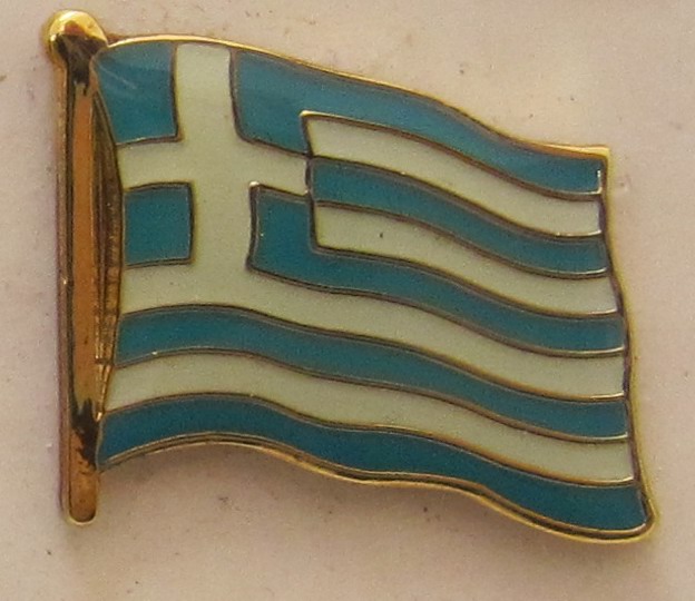 pin_flagge_griechenland Pin Anstecker Flagge Fahne Griechenland Nationalflagge Flaggenpin Button Badge Flaggen Clip Ansteckn