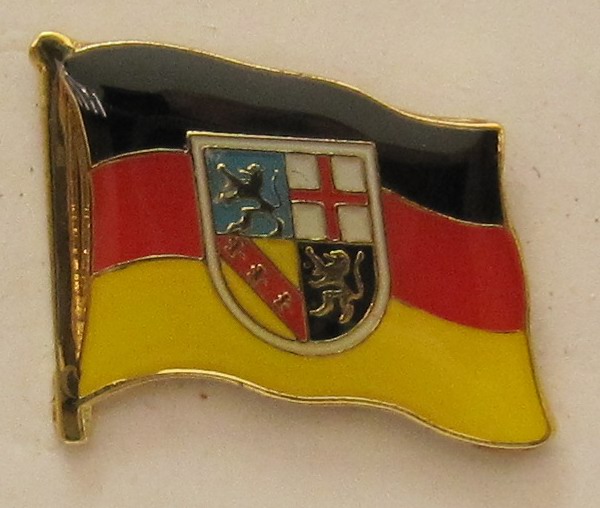 Pin Anstecker Flagge Fahne Saarland / Saar