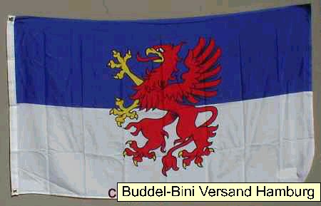 fl_pom Pommern Flagge Großformat 250 x 150 cm wetterfest