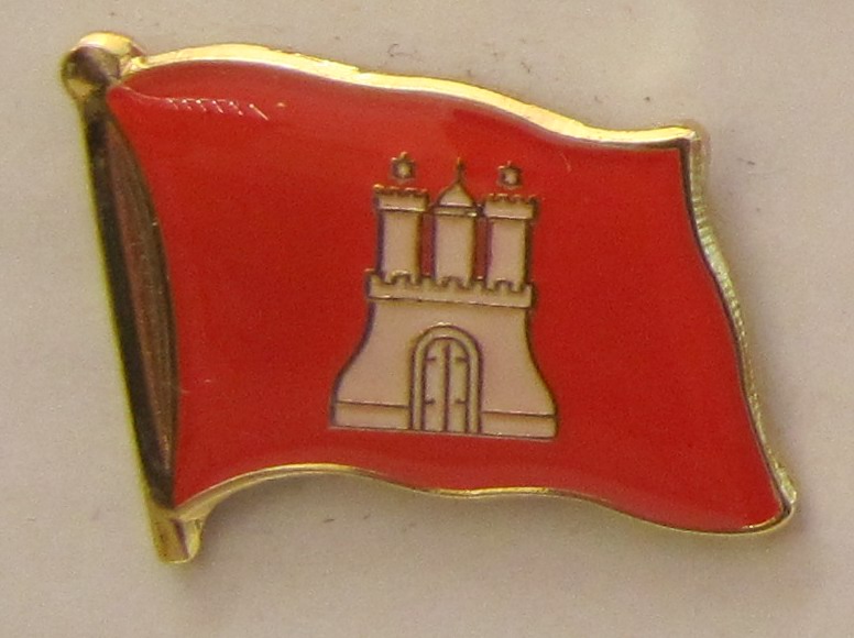 pin_flagge_hamburg Pin Anstecker Flagge Fahne Hamburg Stadtflagge Flaggenpin Button Badge Flaggen Clip Anstecknadel