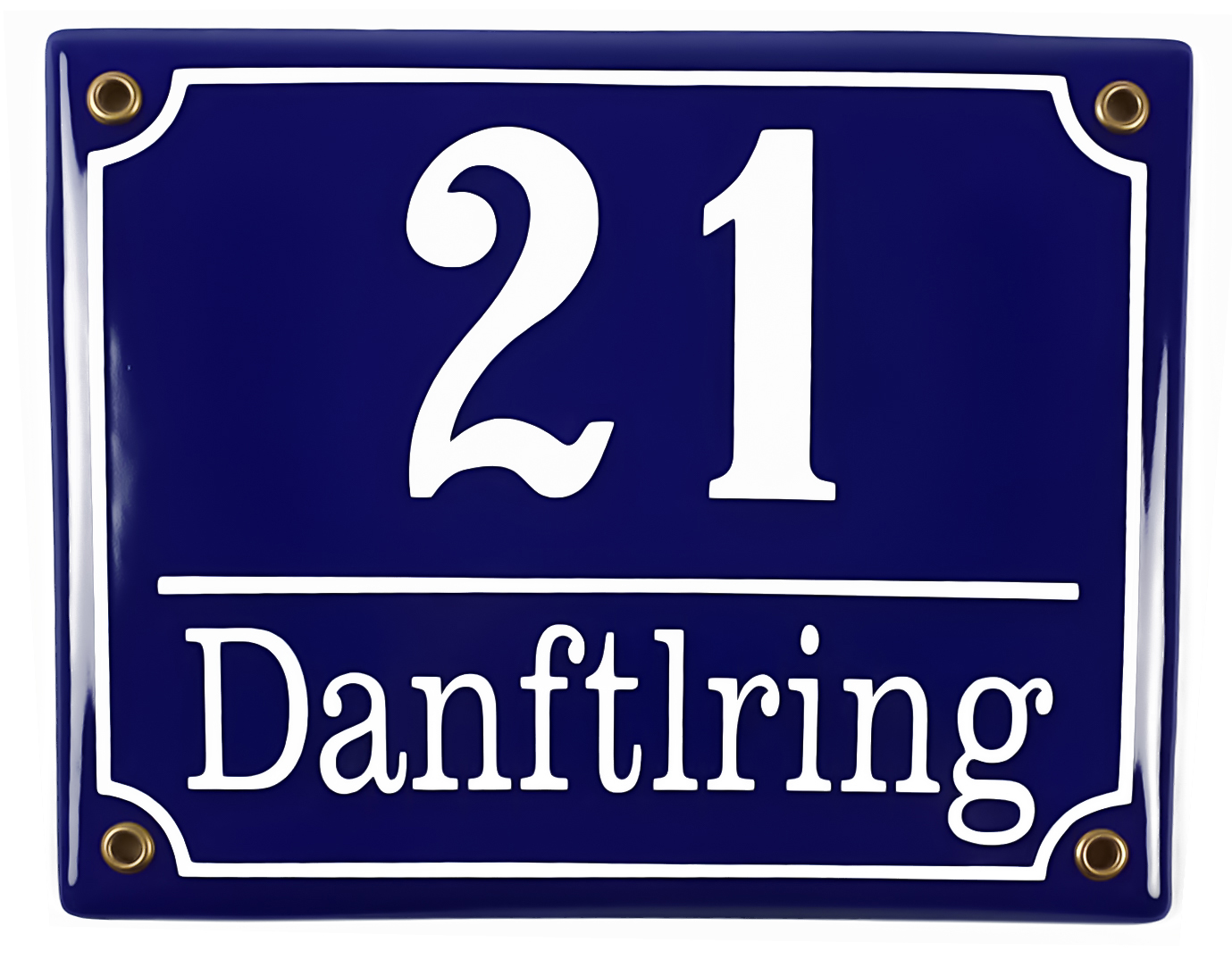 sueddeutsches-schild-muster3 Hausnummernschild selbst gestalten 20x16 cm Süddeutsches Emailleschild