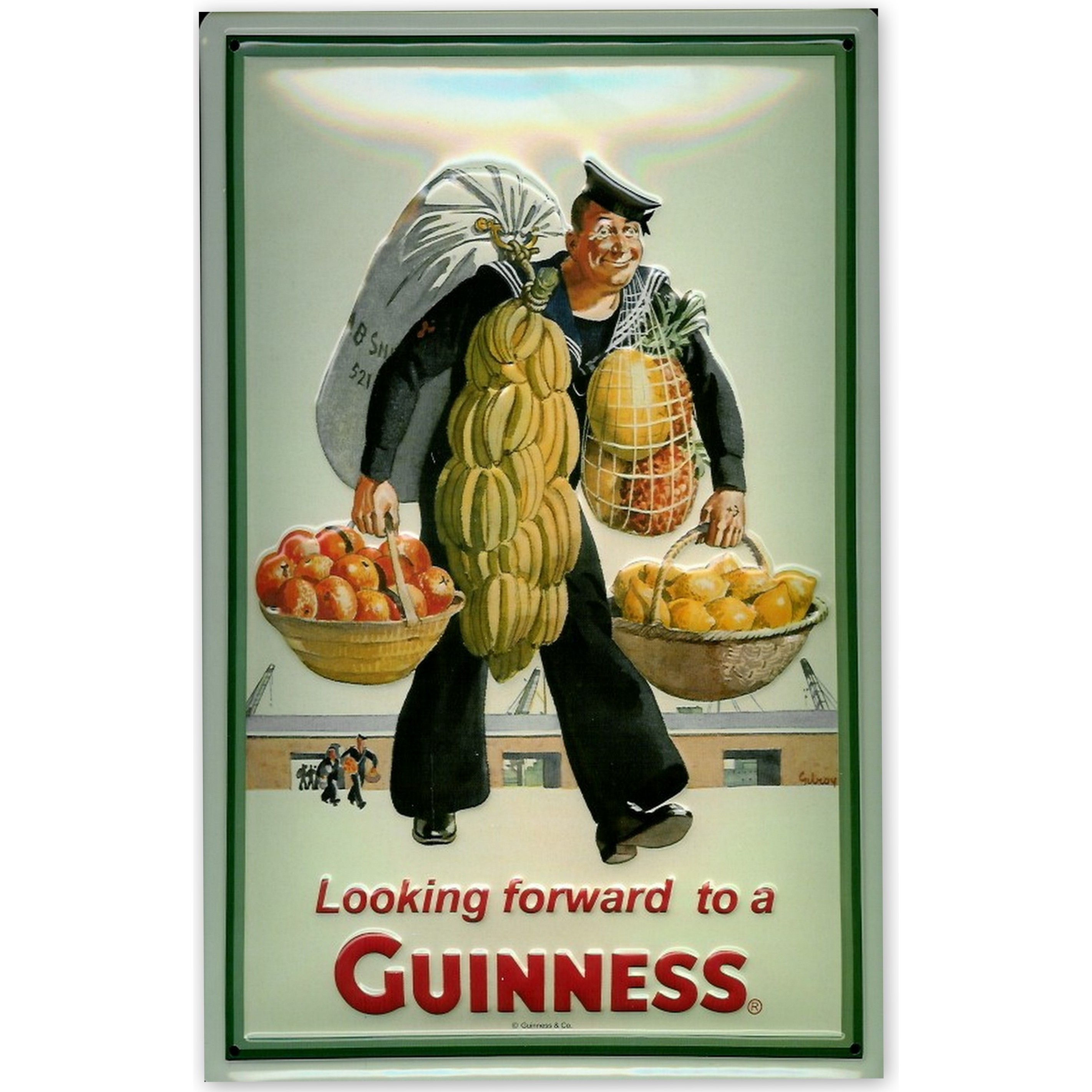 Blechschild Guinness Sailor Seemann Bier Schild Kneipenschild