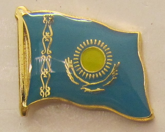 Kasachstan Pin Anstecker Flagge Fahne Nationalflagge