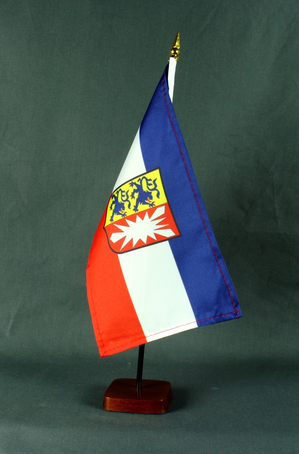 Tischflagge Schleswig Holstein 15x25 cm BASIC optional mit Tischflaggenständer