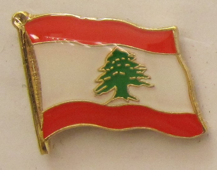 Libanon Pin Anstecker Flagge Fahne Nationalflagge