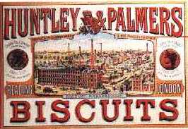 Blechschild Huntley & Palmers Biscuits London Nostalgieschild Reklame Schild