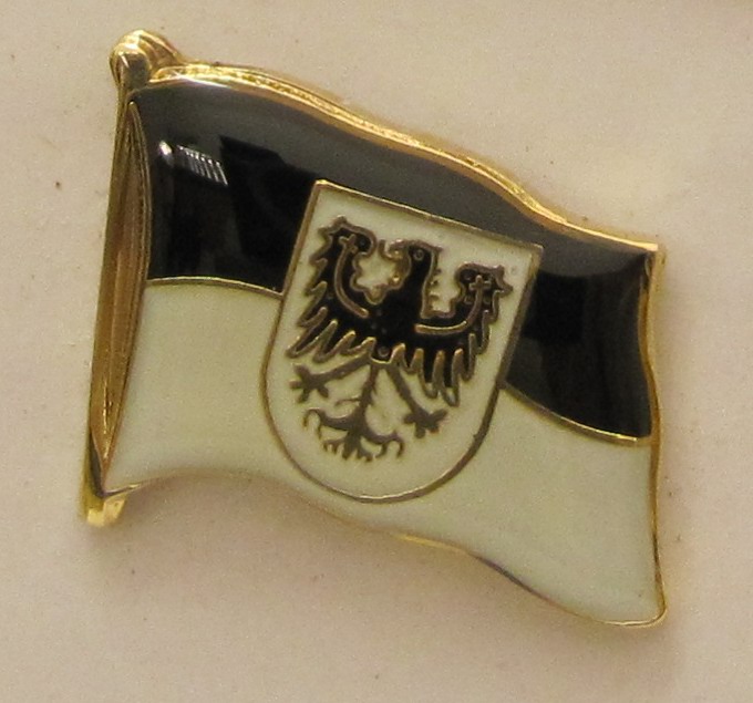 pin_flagge_ostpreussen Pin Anstecker Flagge Fahne Ostpreussen Ost Preußen Adler Wappen