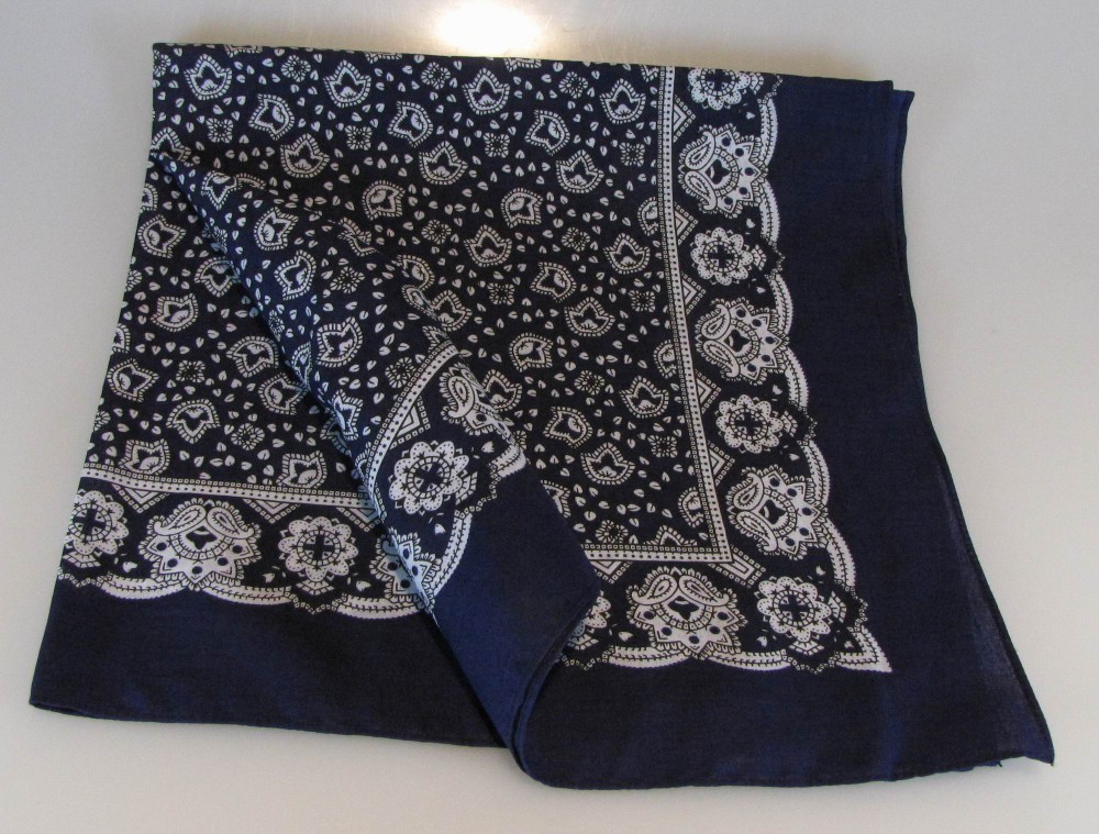 halstuch_paisley_blau Vierecktuch Paisley 54x54 cm Halstuch blau