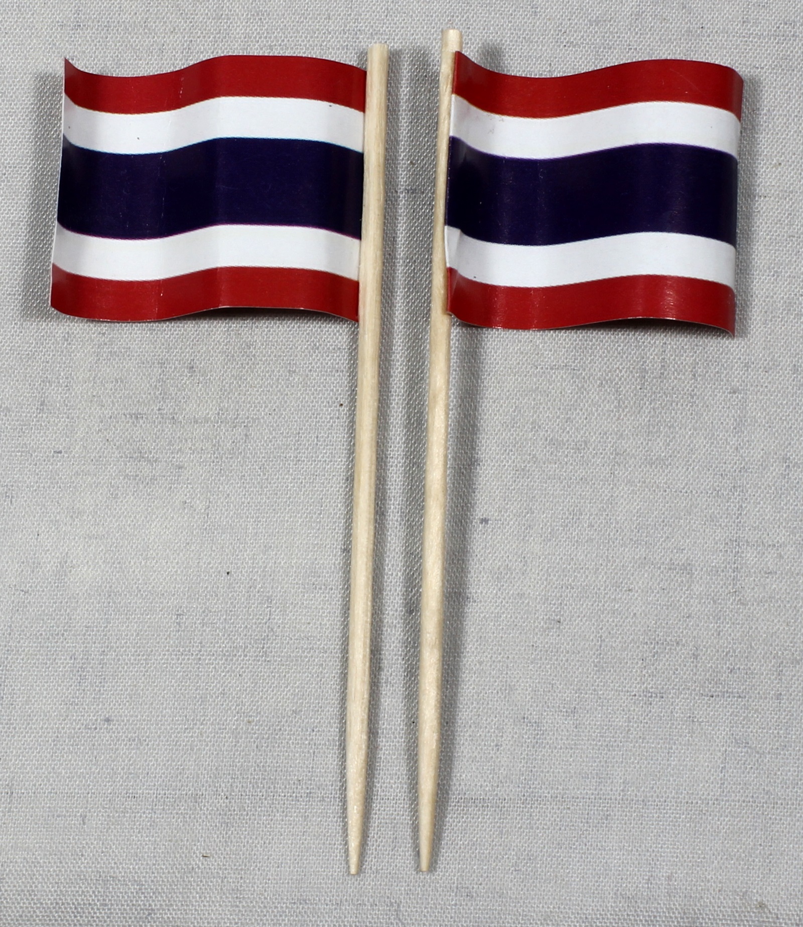 Party-Picker Flagge Thailand Papierfähnchen in Spitzenqualität 50 Stück Beutel