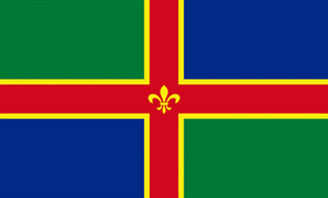 Flagge Fahne : Lincolnshire England