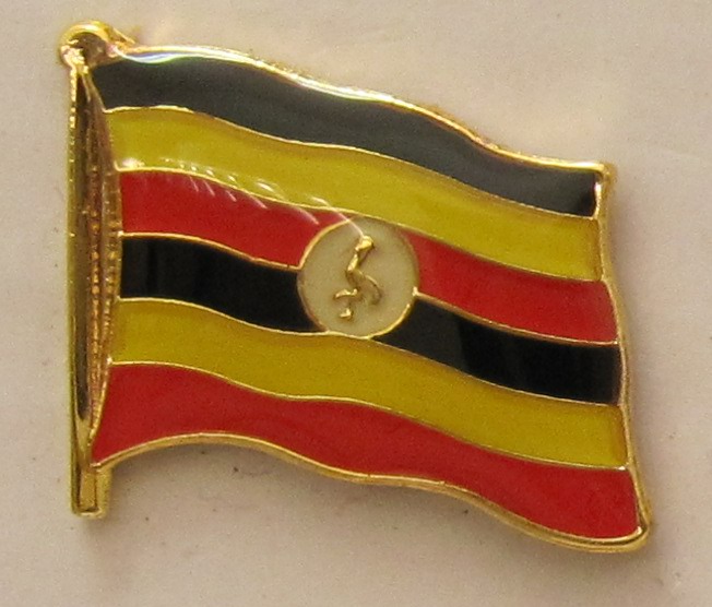 pin_flagge_uganda Uganda Pin Anstecker Flagge Fahne Nationalflagge