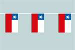 Chile Flaggenkette 6 Meter / 8 Flagge Fahne