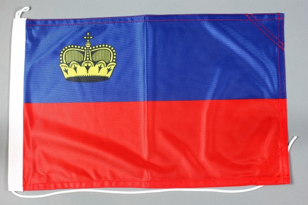 Bootsflagge Liechtenstein 30x45 cm Motorradflagge Bootsfahne