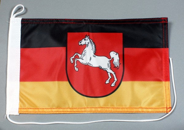 Bootsflagge : Niedersachsen 30x20 cm Motorradflagge