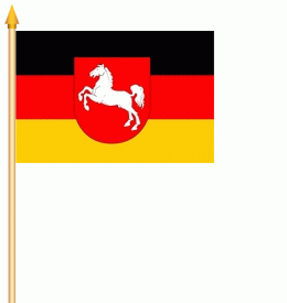 Stockflagge Niedersachsen 30x45cm