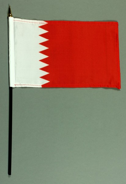 Tischflagge Bahrain 25x15 cm BASIC optional mit Tischflaggenständer